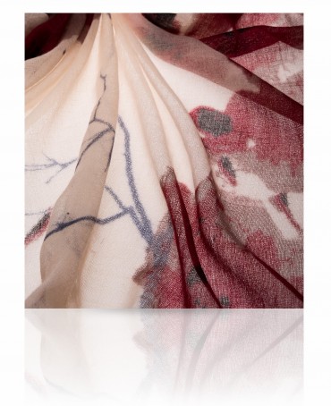 Палантин Женский W-CN.BIG.FLOWER/BEIGE